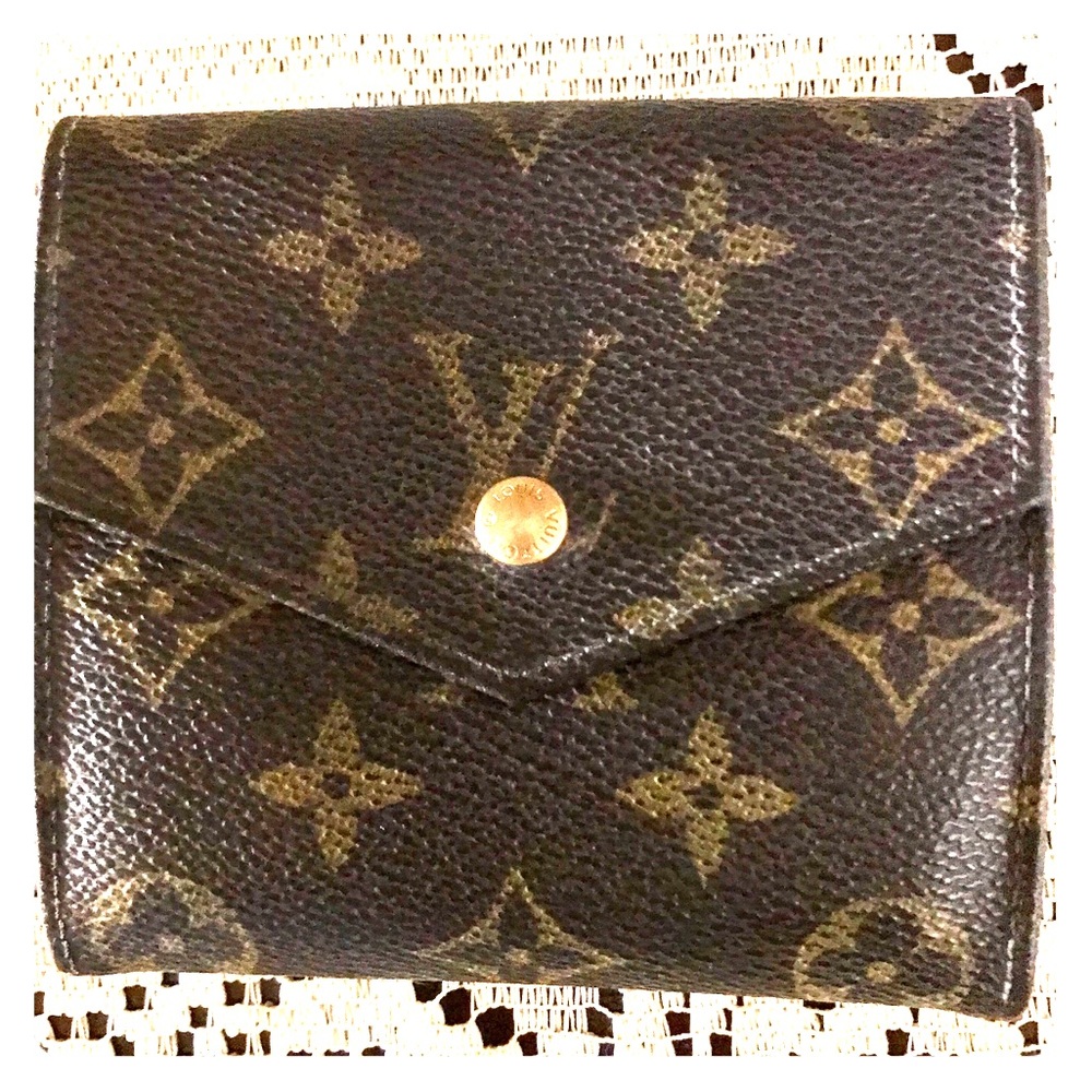 LV Monogram Portefeiulle Elise Trifold Wallet